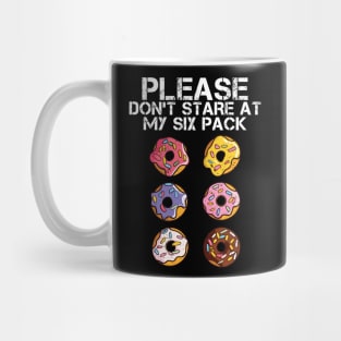 Donut Workout Please Don't Stare At My Six Funny Fitness Mug